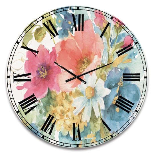 Designart My French Garden Traditional Wall Clock